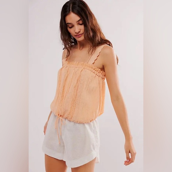 Free People Because of You Tank in Peach - Size M - Picture 1 of 3